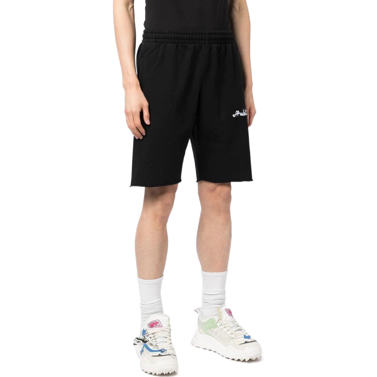 Off-White Script Logo Track Shorts OMCI006F22FLE0033100