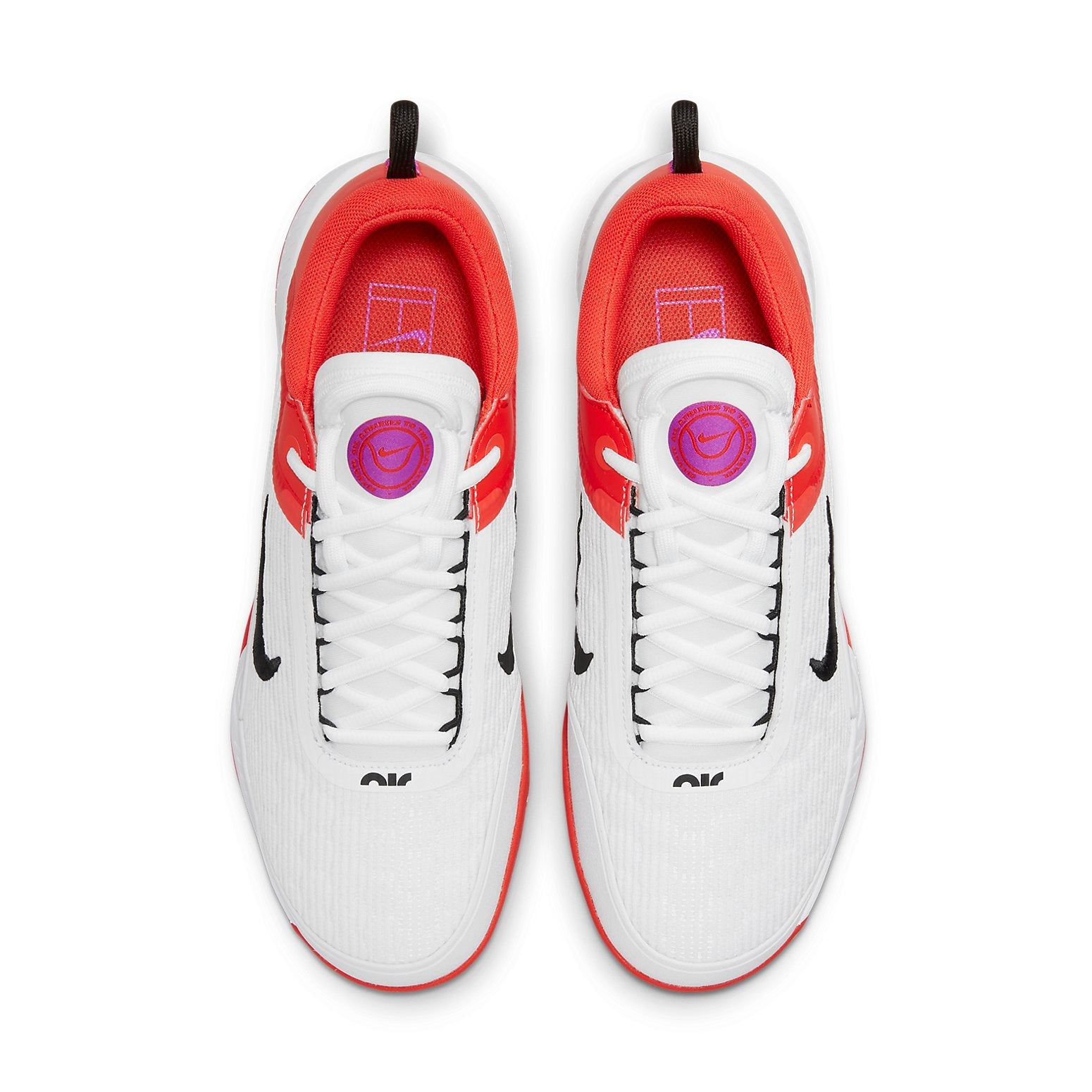 Nike Court Air Zoom NXT Hard Court Tennis Shoes 'White Picante Red' DV3276-100