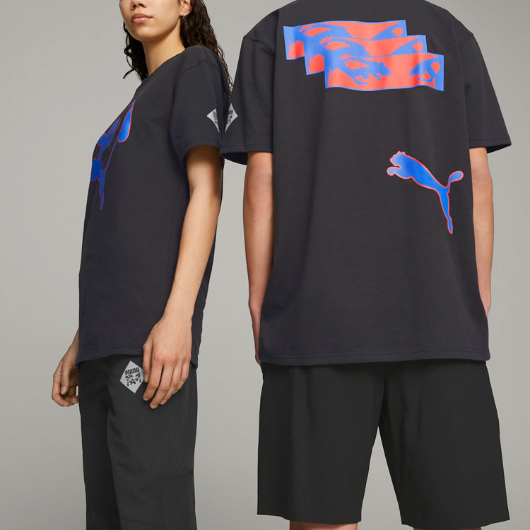 PUMA X Perks And Mini Graphic Tee 'Black Purple' 538810-01