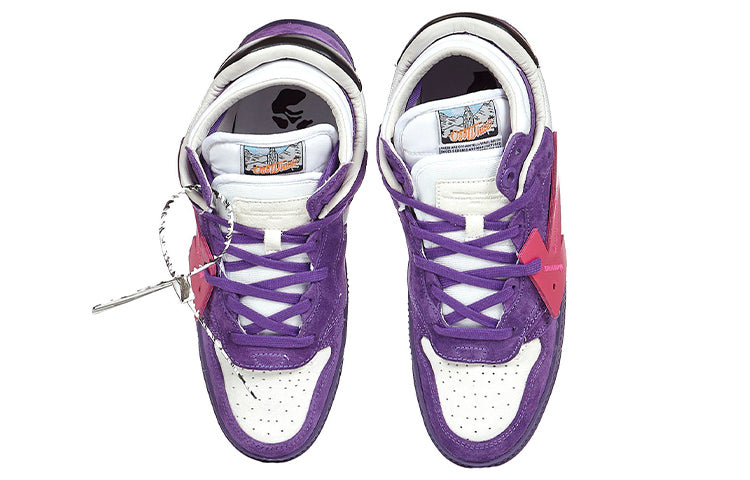 Off-White Floating Arrow Low-Top Sneakers 'Purple Pink White' OMIA151F21LEA0013532