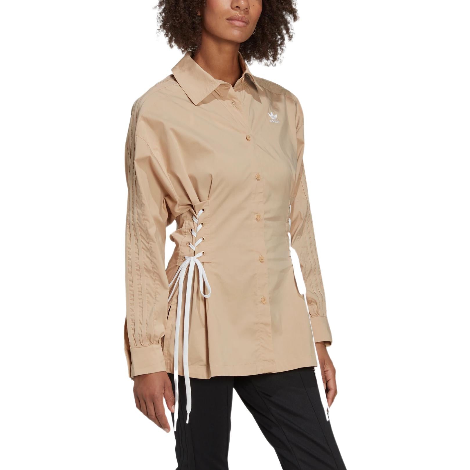 (WMNS) adidas Always Original Shirt Asia Sizing 'Tan' HK5081