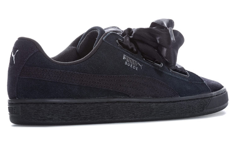(WMNS) PUMA Suede Heart Pebble Shoes Black 365210-04