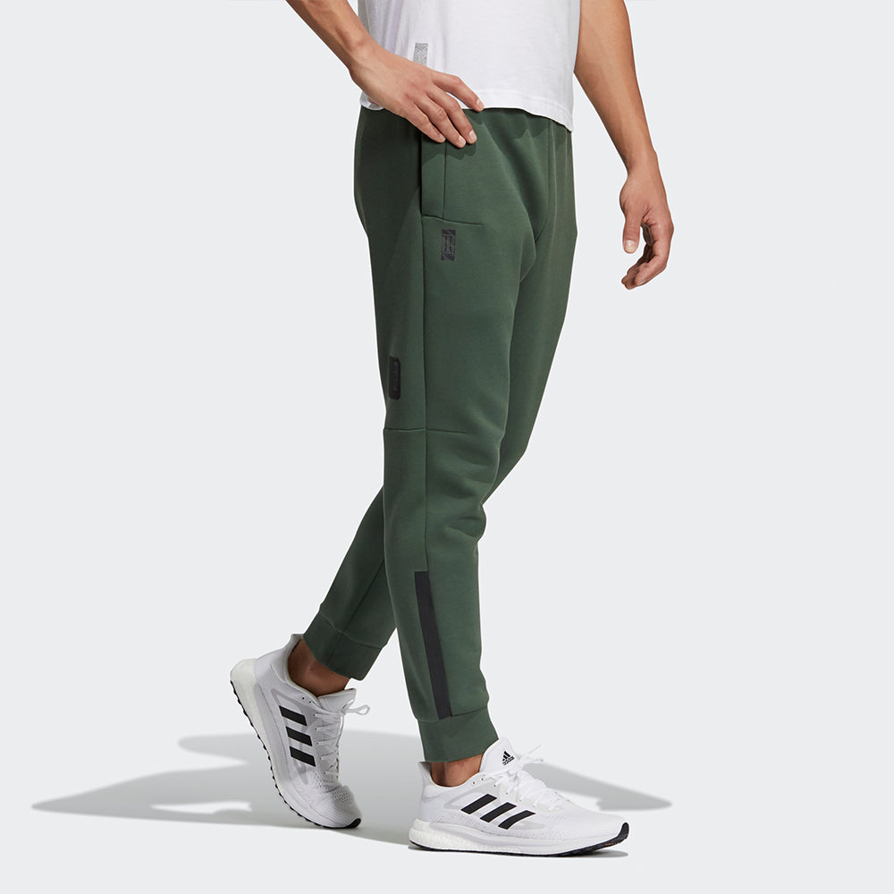 adidas Series WJ PNT PNT SWT Running Training Sports Long Pants Green GP0888