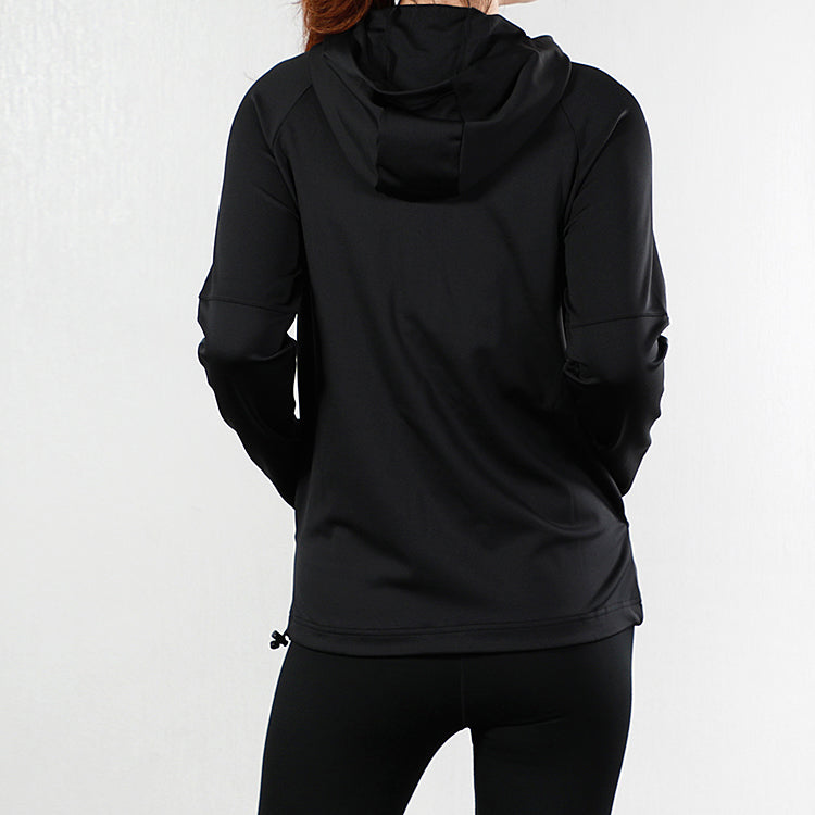 (WMNS) adidas 3S Fz Hoodie Training Hooded Jacket Black EB5593