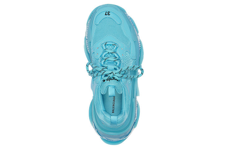 (WMNS) Balenciaga Triple S Sneaker 'Clear Sole - Turquoise' 544351W2GA14452