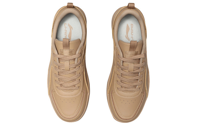 (WMNS) Li-Ning Classic Leisure Low 'Triple Brown' AGCP128-5