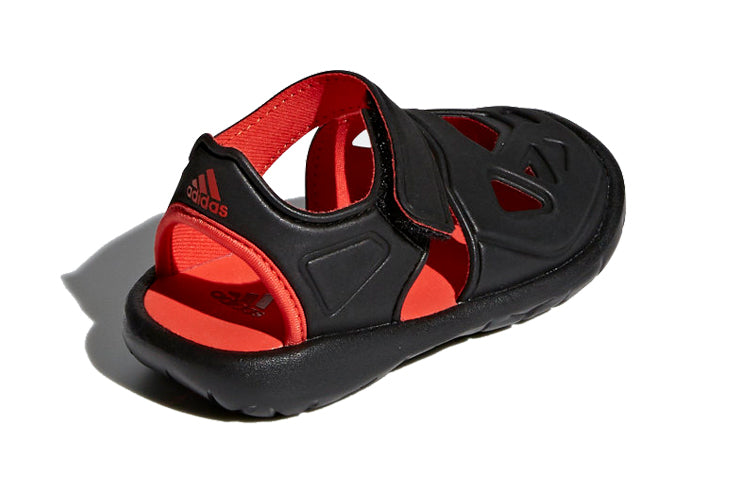 (TD) adidas neo Fortaswim 2 Black Red Sandals 'Black Red' CQ0089