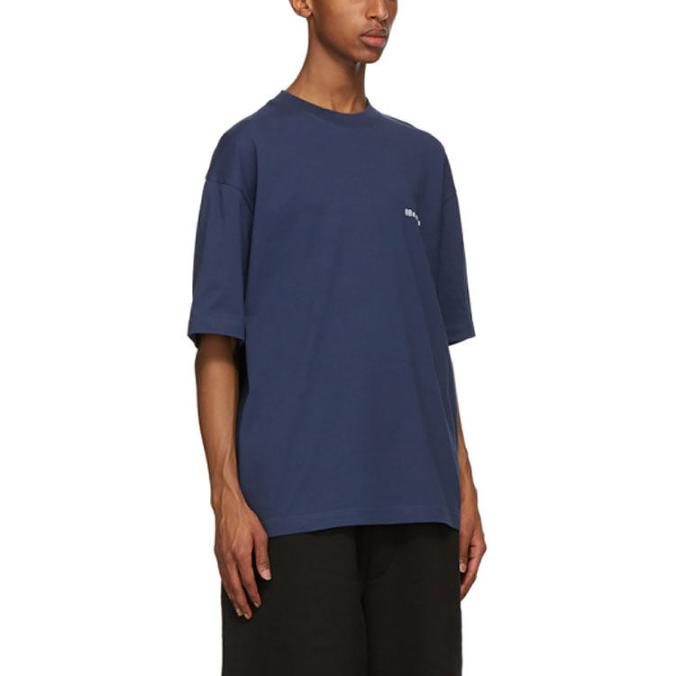 Men's Balenciaga SS21 Retro Short Sleeve Blue 612966TJV874866