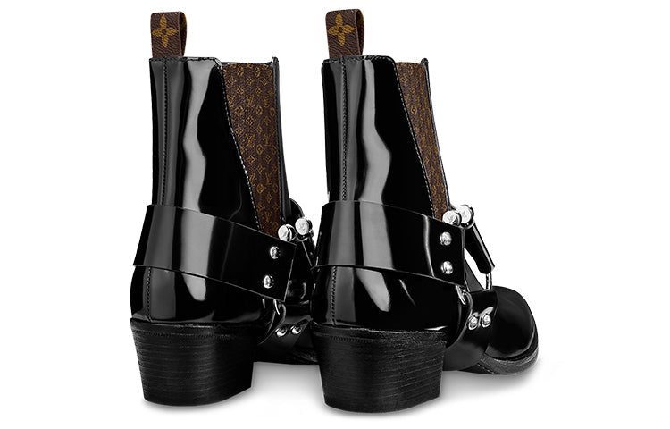 (WMNS) LOUIS VUITTON Rhapsody Ankle Boots 'Black' 1A65WO