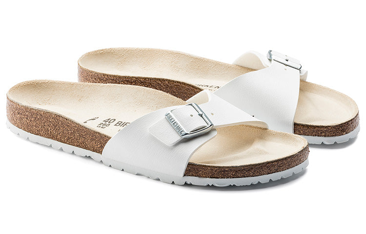 Birkenstock Madrid Birko-Flor Narrow Fit Sandals 'White' 40733