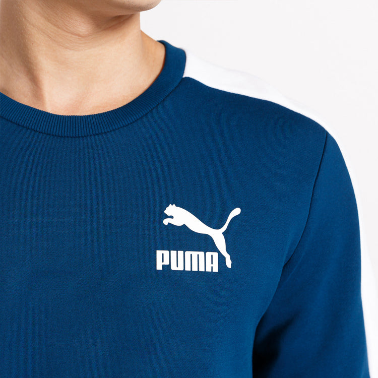 PUMA Casual Sports Breathable Round Neck Pullover Blue 595913-38