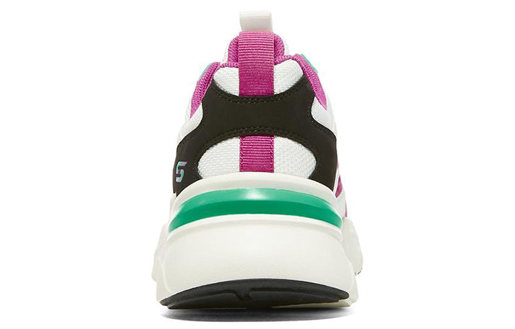 (WMNS) Skechers Bobs Bamina 'White Green Pink' 117044-WPTQ