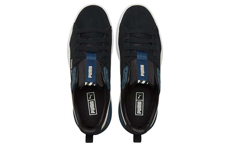 PUMA Unisex Suede Bloc Sneakers Black 384187-01