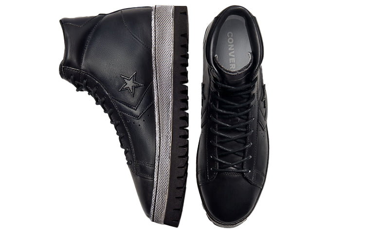 Converse Unisex Trek Pro Leather Sneakers Black/Grey 172917C