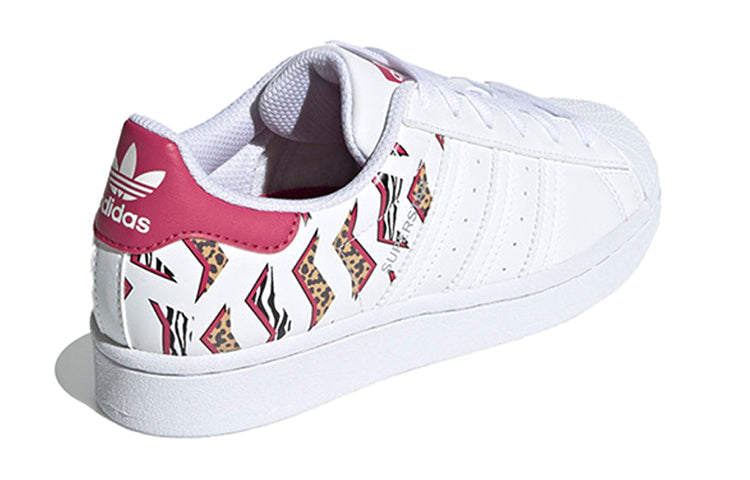 (GS) adidas originals Superstar J 'White Red Yellow' FY2668