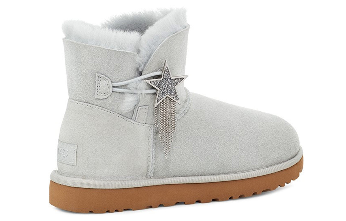 (WMNS) UGG Mini Bailey Star Gray White 1108930-GRV