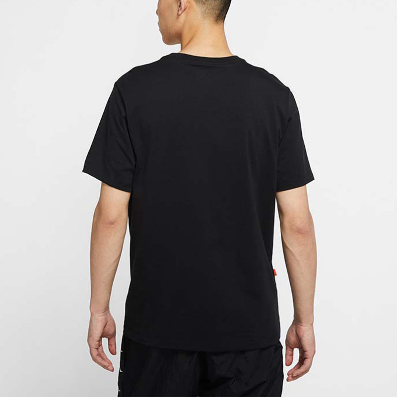 Nike Dri-FIT Logo Printing Sports Quick Dry Short Sleeve Black DB5590-010