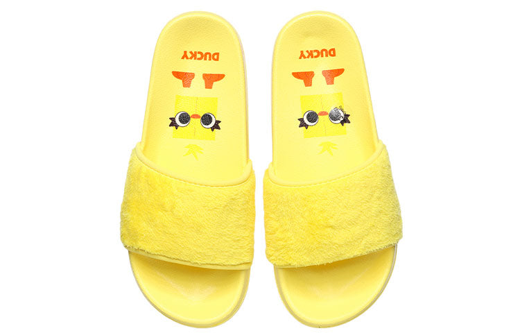 (WMNS) Li-Ning x Disney Ducky Sport Slides 'Yellow' ABTR008-3