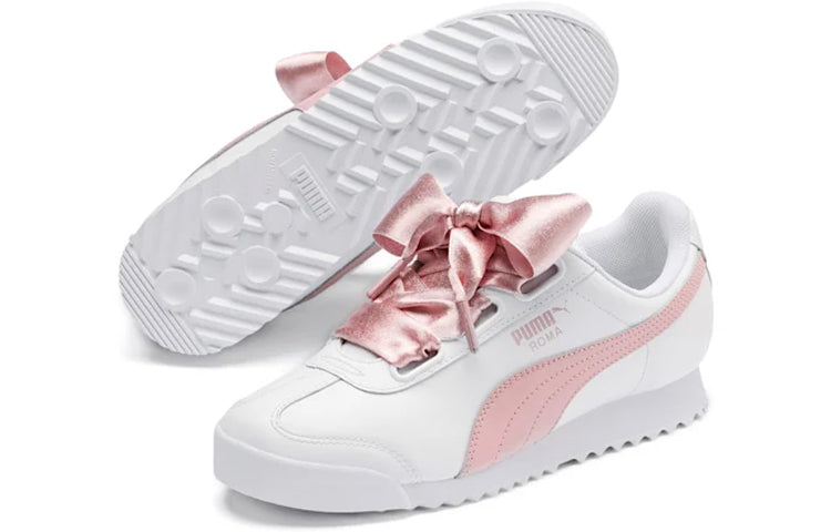 (WMNS) PUMA Roma Heart Metallic 'White Pink' 370401-01