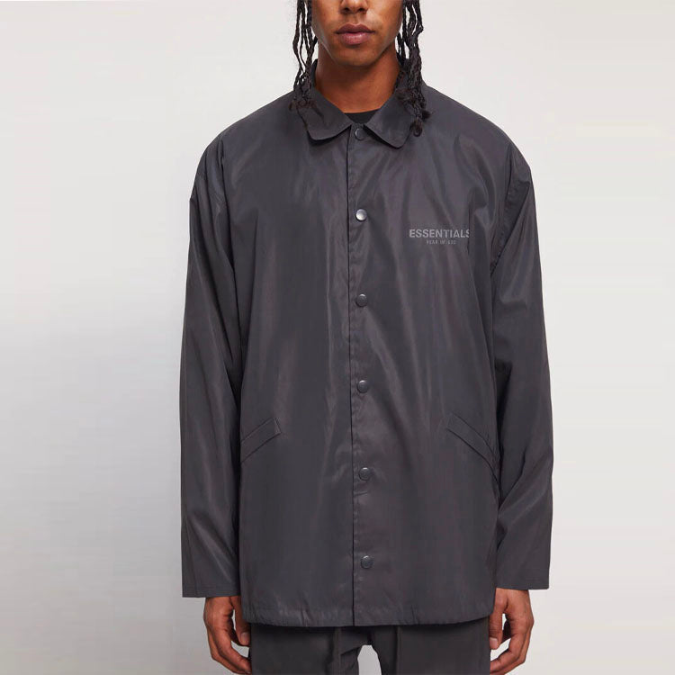 Fear of God Essentials SS21 Coach Jacket Black 0202250500031886