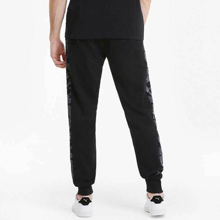PUMA Core Camo All Over Print Pants 'Black Red' 588500-01