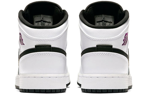 (GS) Air Jordan 1 Mid 'Black Fuchsia Blast' 555112-138