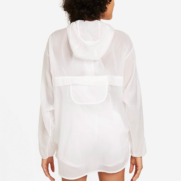 (WMNS) Nike AS W NK Run DVN PO PCKBL JKT Jacket White DA1277-100