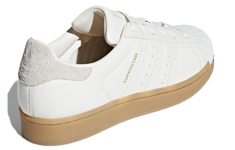 (WMNS) adidas originals Superstar White/Brown B37147