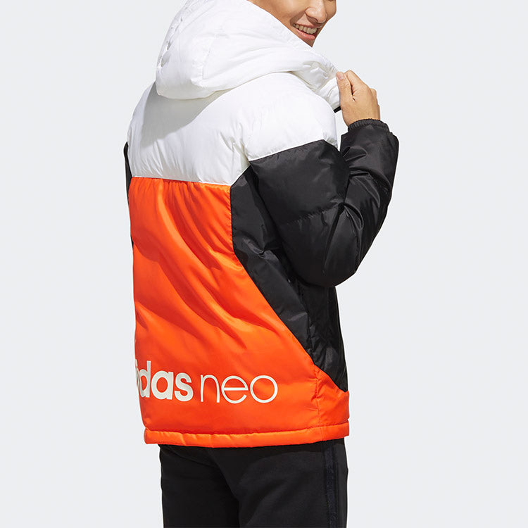 adidas neo protection against cold Stay Warm hooded down Jacket White EI4426