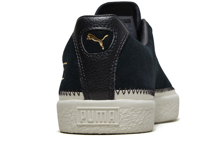 PUMA Suede Trim Retro Low Tops Casual Skateboarding Shoes Unisex Black 369639-01