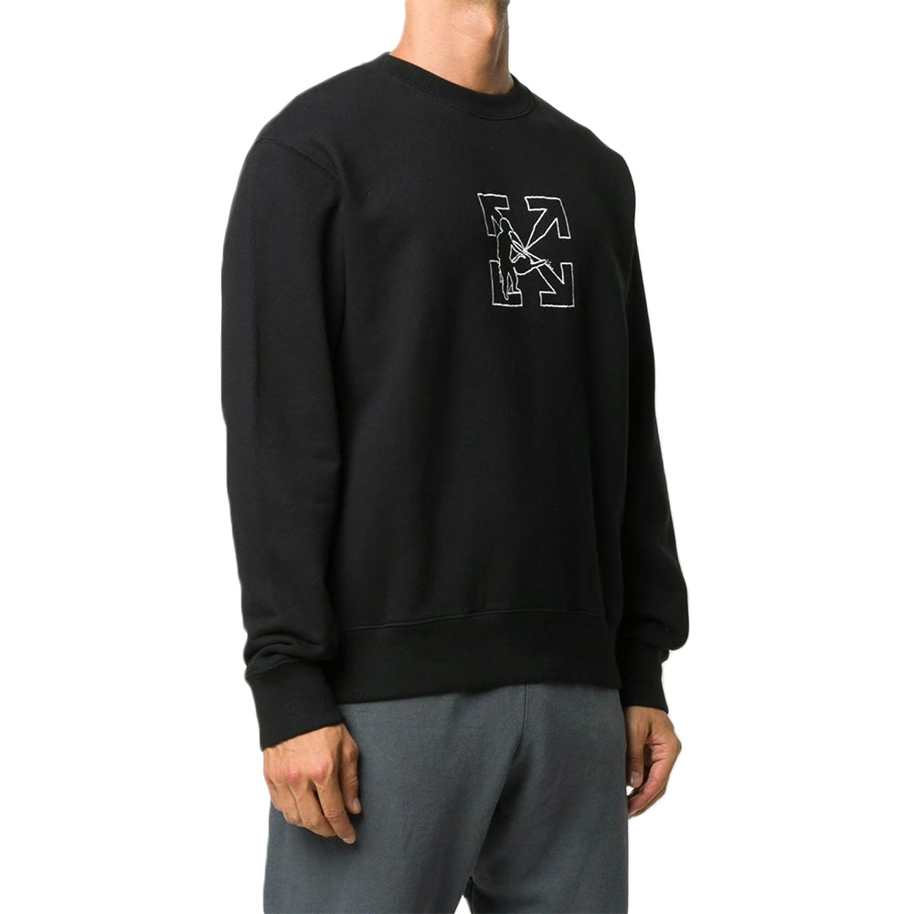 Men's Off-White Arrows logo Black OMBA025E20FLE0021001