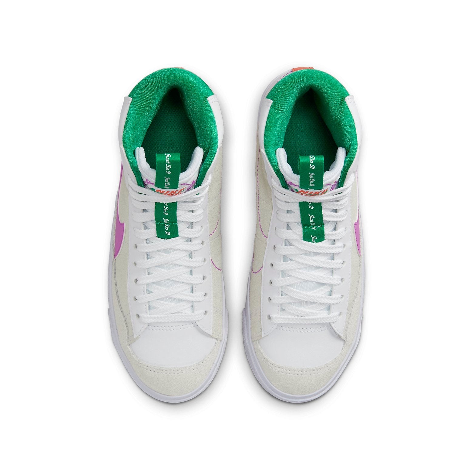 (GS) Nike Blazer Mid '77 'Dance - White Fuchsia Green' DQ6084-101