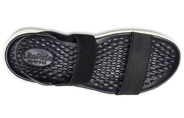 (WMNS) Crocs LiteRide Fashion Black Sandals 205106-066
