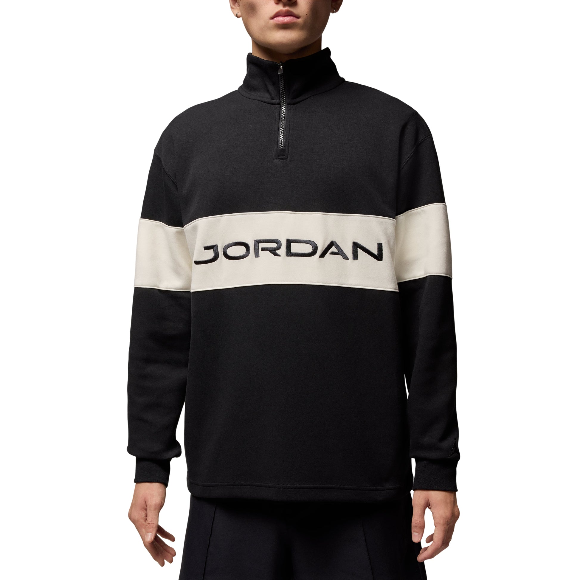 Air Jordan Sport Dri-FIT 1/4-Zip Golf Top  'Black Sail Dark Shadow' HF9919-010