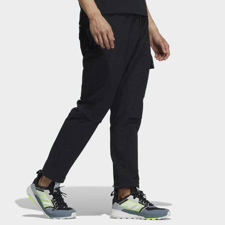 Men's adidas x Great Wall Crossover Gwall Pants Casual Lacing Straight Sports Pants/Trousers/Joggers Black H23098