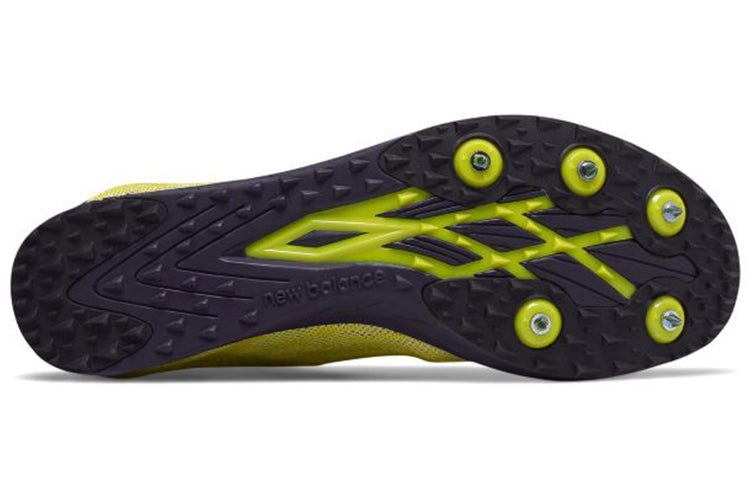 (WMNS) New Balance Xc5k v5 Track Spike 'Yellow Black' WXC5KYB5