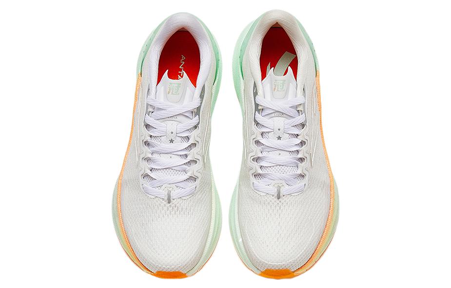 (WMNS) ANTA Running Series Sneakers 'White Green Yellow' 122335580S-8