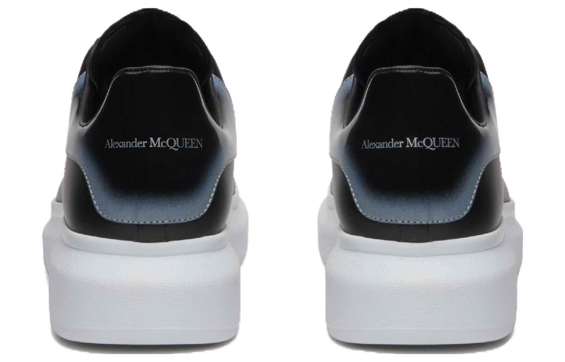 Alexander McQueen Larry Leather Sneakers 'Black White' 777367WIE9G1081