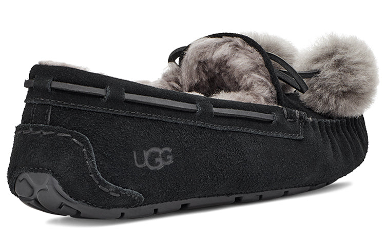 (WMNS) UGG Dakota Bow Pom 'Black' 1124030-BLK