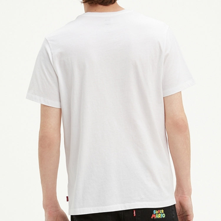 Men's Levis X SUPER MARIO Crossover Short Sleeve White 22491-0711