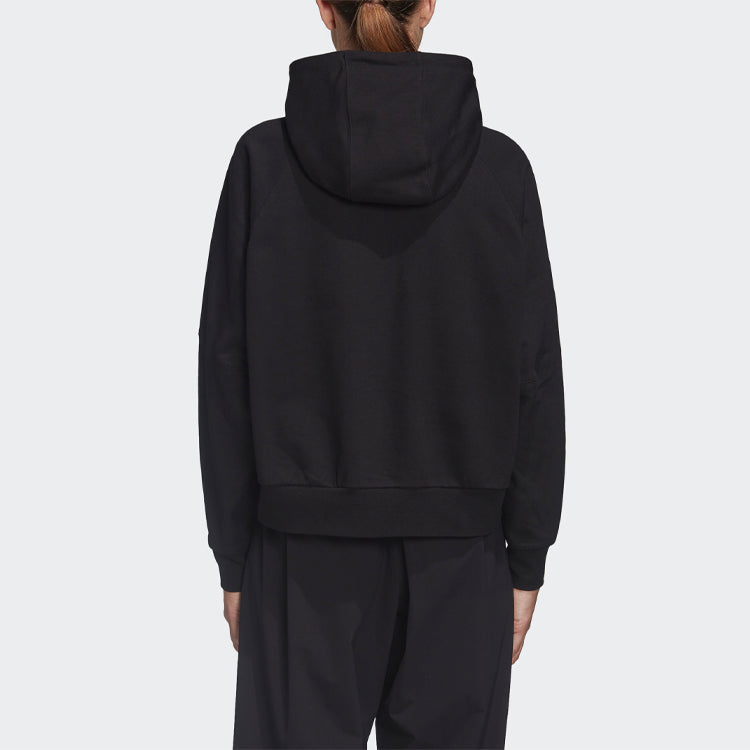 (WMNS) Y-3 Casual Round Neck Cotton Long Sleeves Hoodie Black FN3468