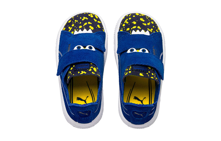 (PS) PUMA Suede Deconstr. Mon Ster V Running Shoes Blue/Yellow 369092-02