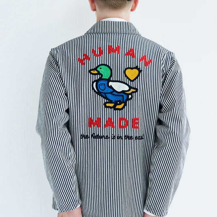 HUMAN MADE Hickory Coverall Jacket 'Indigo' HM26JK010