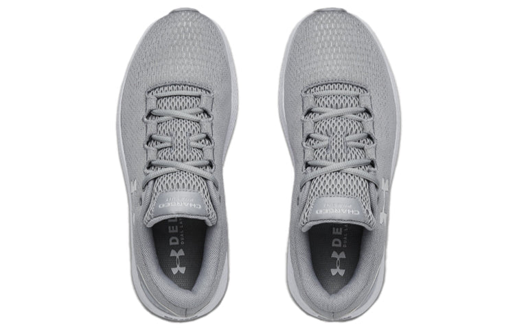 (WMNS) Under Armour Charged Pursuit 2 Sports Shoes Gray/White 3022604-101