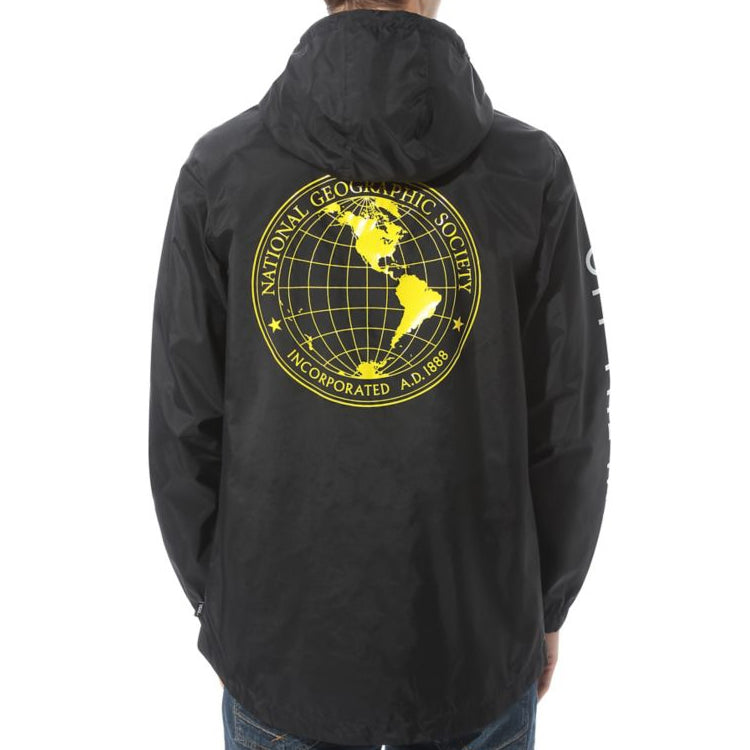 Men's Vansx Crossover Printing Logo hooded Long Sleeves Sports Jacket Black VN0A4MUL-BLK