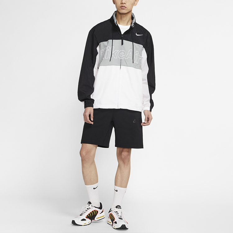 Nike Woven Hooded Jacket Men Black/White/Grey CJ4857-010