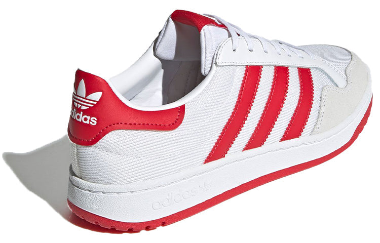 adidas originals Team Court Shoes White/Red FY5369