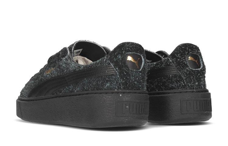 (WMNS) PUMA Suede Platform Elemental 'Black' 362224-01