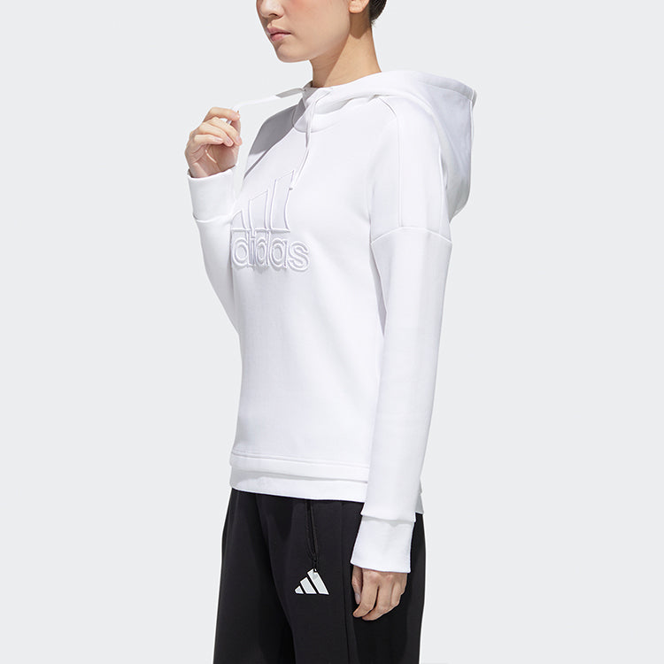 (WMNS) adidas MUST HAVE Hooded Sweatshirt 'White' GM1413