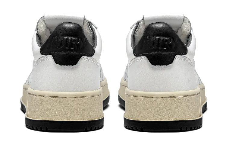 Autry Medalist Leather Low 'White Black' AULM-BB43